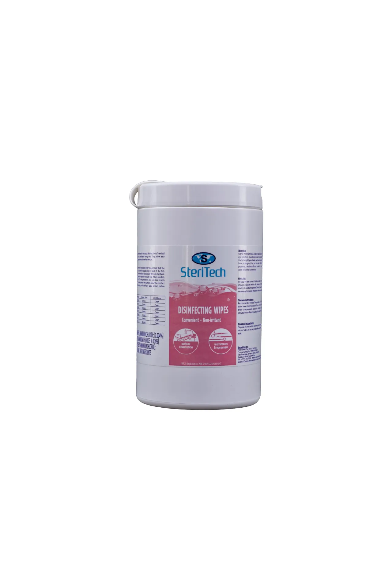 SteriTech Disinfecting Wipes Tub